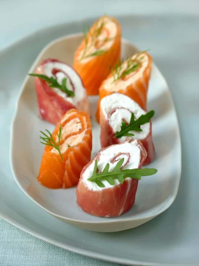 How To Make: Smoked Salmon Canapés & Air Dried Ham Roulades