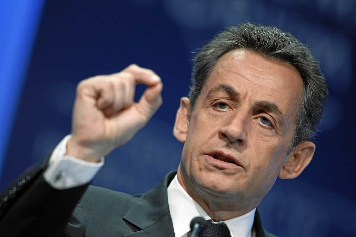DAVOS/SWITZERLAND, 27JAN11 - Nicolas Sarkozy, President of France, gestures during the session 'Vision for the G20' at the Annual Meeting 2011 of the World Economic Forum in Davos, Switzerland, January 27, 2011.Copyright by World Economic Forum
swiss-image.ch/Photo by Moritz Hager