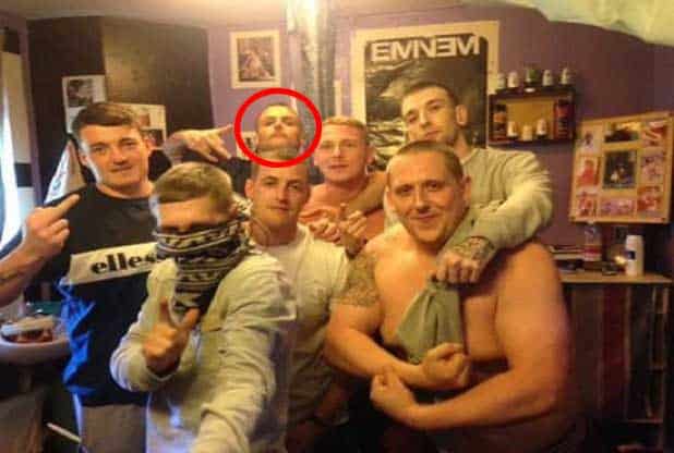A prolific burglar who appeared in a series of pictures on social media showing prisoners enjoying an apparently cushy lifestyle behind bars has been jailed again. See swns story SWSELFIE. Simon Inker (circled, back) from Bristol was one of the prisoners who featured in pictures on an Instagram account which showed them playing with PlayStation game consoles, cooking steaks, taking drugs and posing for the camera, taken on a phone smuggled into the jail. The pictures were dubbed 'jailfies' by the inmates - and ended up sparking a Home Office investigation. The 42-year-old had been released from prison on licence earlier that year - but within weeks he had started committing a series of burglaries across Bristol and South Gloucestershire.
