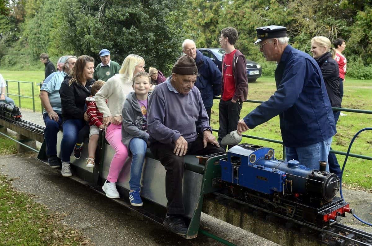 The Canterbury & District Model Engineering Society's miniature railway at Sturry in happier times..  Railway buffs were left distraught after parts of their model railway were stolen by metal thieves - worth just £36.  See NATIONAL story NNTRACK.  The entire 720 foot circuit was stripped of its aluminium running rails and almost a third of the track itself was stolen.  But the callous thieves' hard work will earn them just £36, and cost the owners thousands.  The track was taken during the early hours of Sunday morning from the Canterbury and District Model Engineering Society, based in Sturry, Kent.