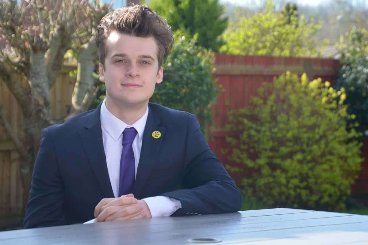 Councillor William Jones, 18. Britain's youngest UKIP councillor has been elected aged just 18 - despite being too young to vote for Brexit last year. See story SWUKIP. Councillor William Jones was co-opted to Cullompton Town Council at a full meeting last week. He will sit as a UKIP representative in the Devon town after choosing the party he claims best represents the interests of young people. The teen, an apprentice junior surveyor at Mid Devon District Council said he would have voted for Leave but was not old enough at the time of the EU Referendum. He has also called for unity within the country this week as the Government triggers Article 50.  Will said: "At the age of 17 I couldn't have voted for Brexit, but I would have done if I could.