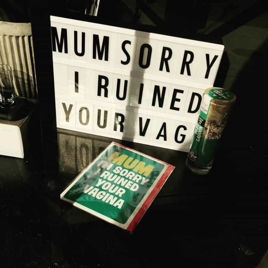 A shop owner has blasted local 'yummy mummies' after they complained about a Mother's Day card in the window bearing the word vagina. See Natinoal story NNVAGINA Kirsty Mizon-Taylor displayed a sign and card which read 'Mum, sorry I ruined your vagina' in the window of her posh boutique Taylor Jayne during the run-up to Mothering Sunday. But angry local mums in Reigate, Surrey, confronted the shop owner, with one even writing a letter of complaint to a business guild.