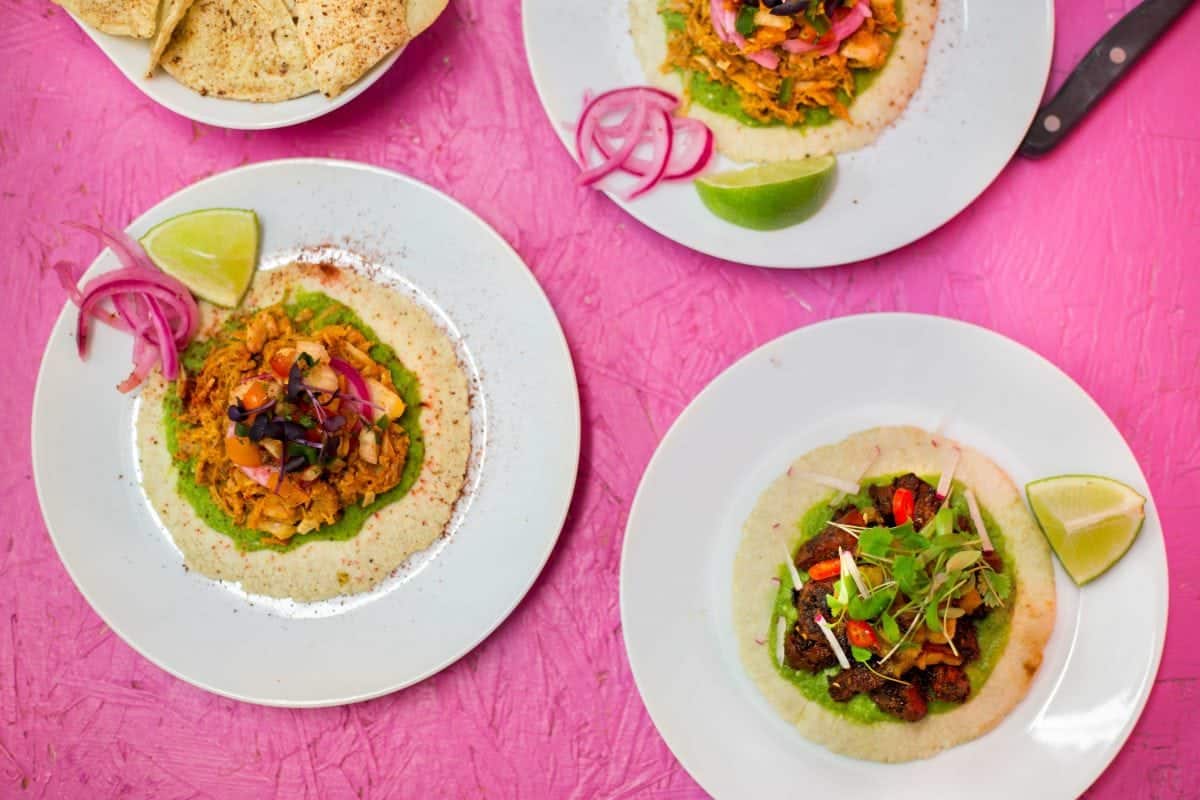 London's first vegan pub - Club Mexicana tacos