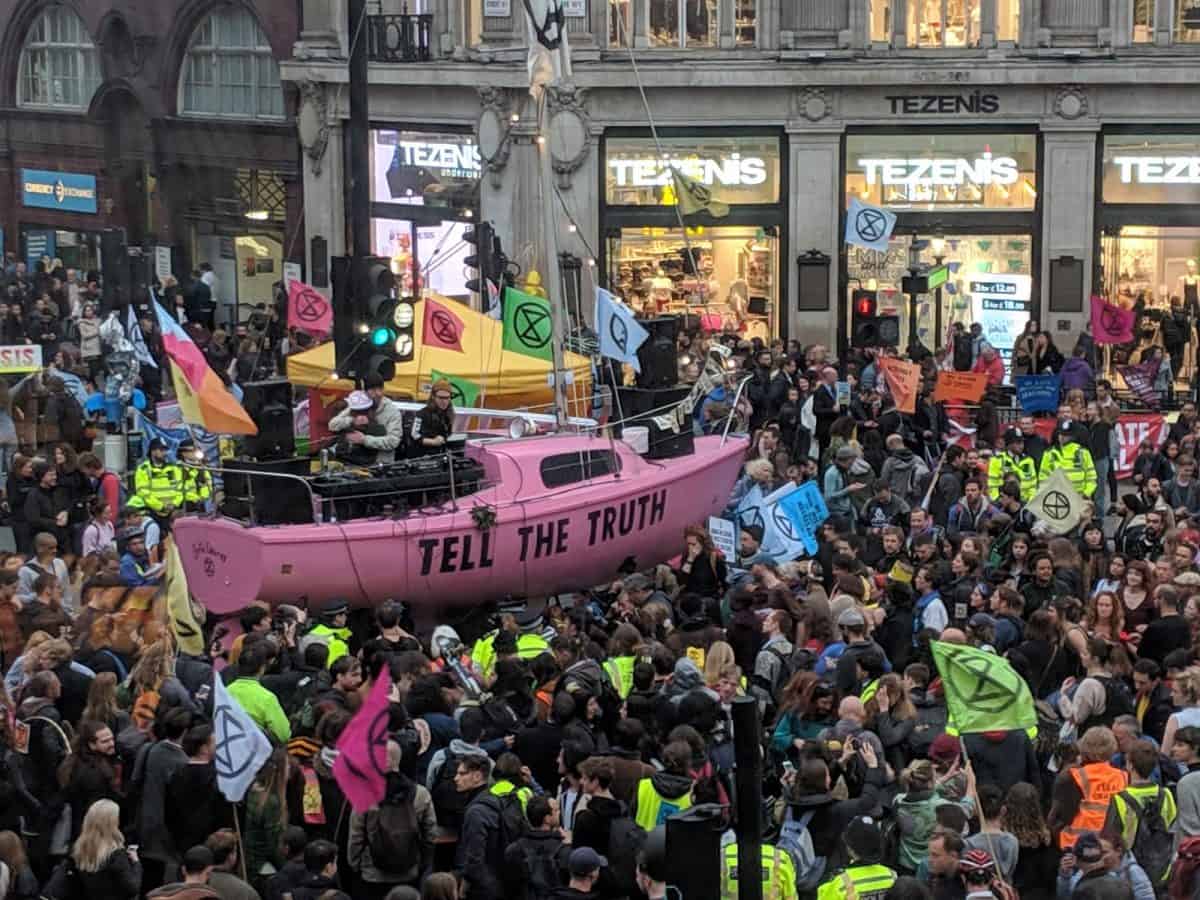 Photo by Andy G, Oxford Circus Extinction Rebellion