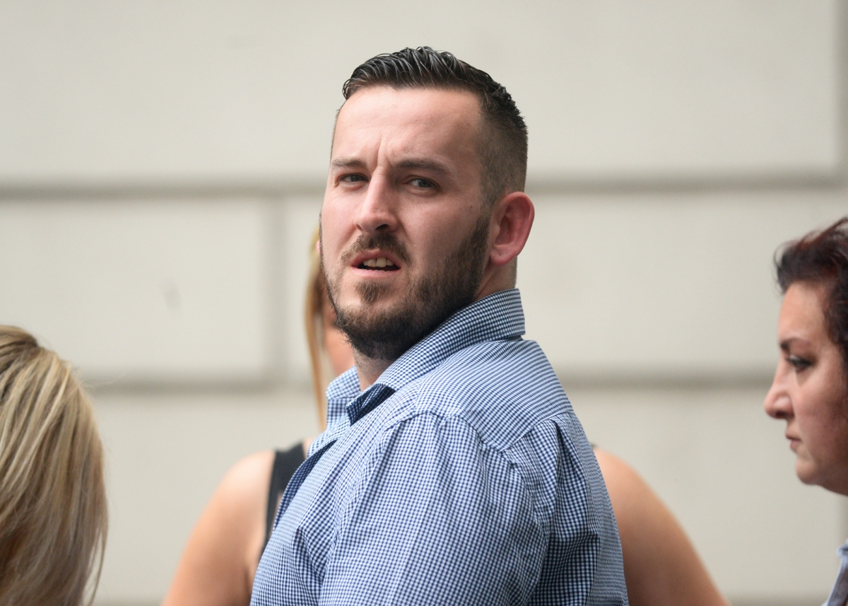 James Goddard outside Westminster Magistrates Court, London where he is appearing on charges of harassment against MP Anna Soubry.