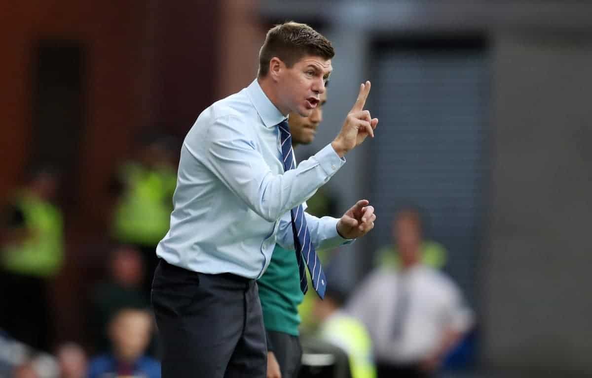 Rangers manager Steven Gerrard during the Europa League Qualifying match at Ibrox Stadium, Glasgow.