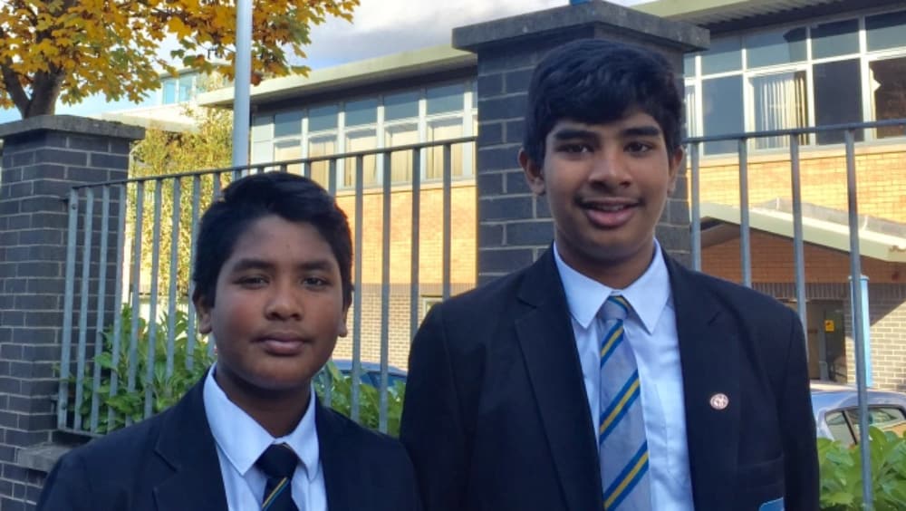 Somer (right) with his brother Areeb (Cameron Brooks/Church of Scotland/PA)