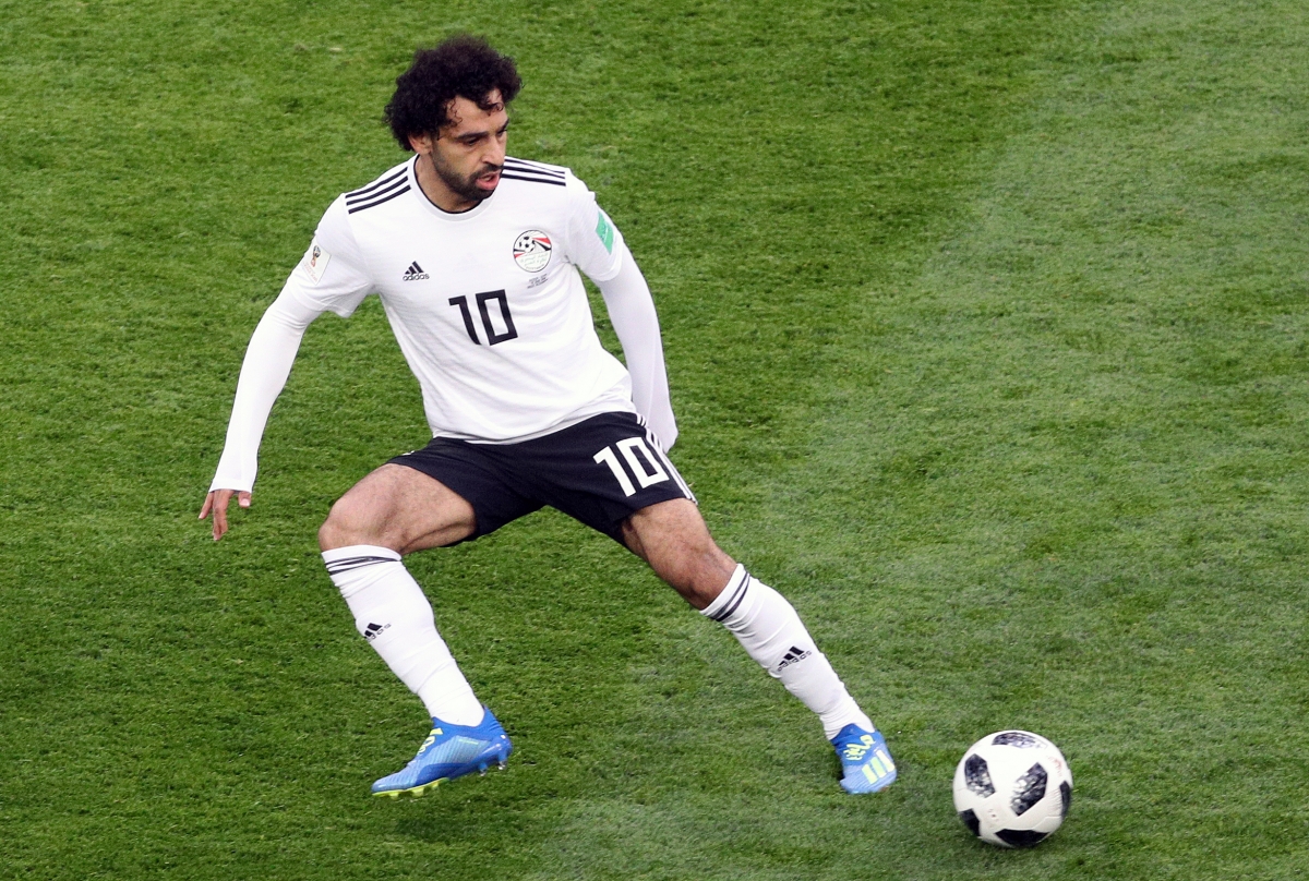 Egypt's Mohamed Salah during the FIFA World Cup 2018, Group A match at Saint Petersburg Stadium.