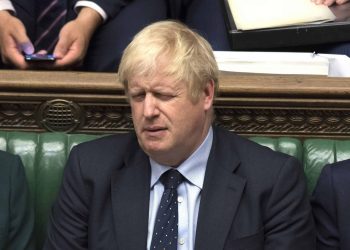 Boris Johnson in House of Commons Parliament