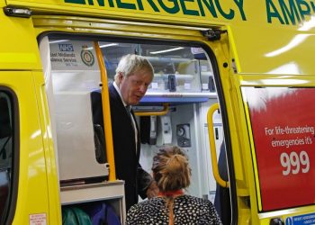 Boris Johnson hospital ambulance