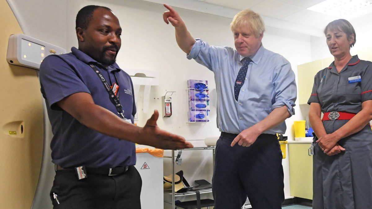 Boris Johnson hospital visit