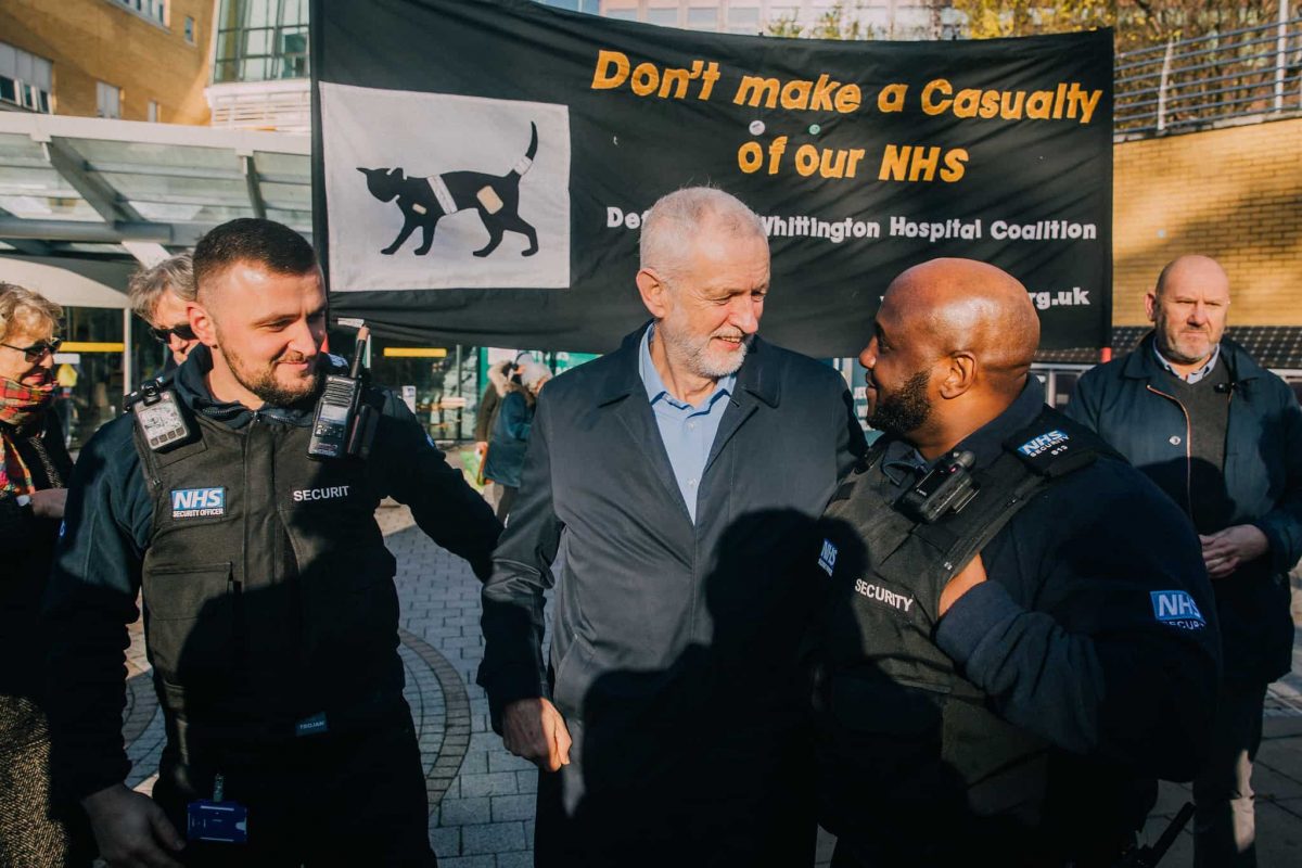 Jeremy Corbyn defending NHS (Labour)