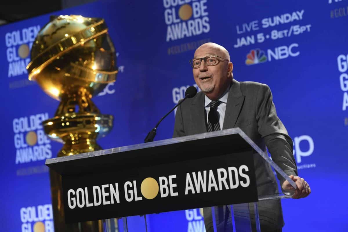 HFPA President Lorenzo Soria speaks at the nominations for the 77th annual Golden Globe Awards at the Beverly Hilton Hotel on Monday, Dec. 9, 2019, in Beverly Hills, Calif. The 77th annual Golden Globe Awards will be held on Sunday, Jan. 5, 2020. (AP Photo/Chris Pizzello)