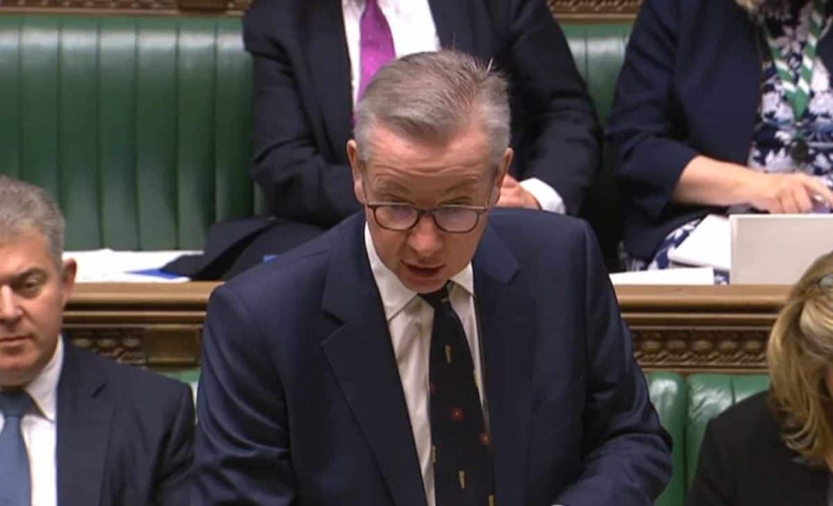 Cabinet Office Minister Michael Gove making a statement to MPs in the House of Commons, London, on the future relationship with the EU.