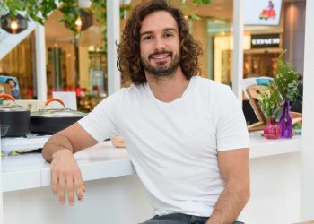 Joe Wicks unveiling the Lifestyle Lab pop-up, at Westfield shopping centre in London. The new wellness space features the Joe Wicks Cafe, the first dining destination from the Body Coach.