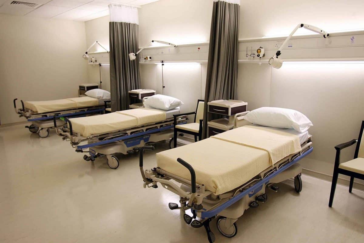 Beds in a new ward at Beacon Hospital in Sandyford, Dublin.