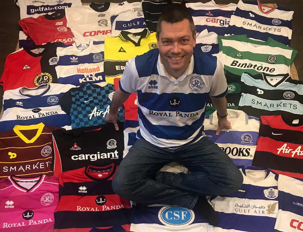 QPR supporter Chris Kemp. Credit;SWNS