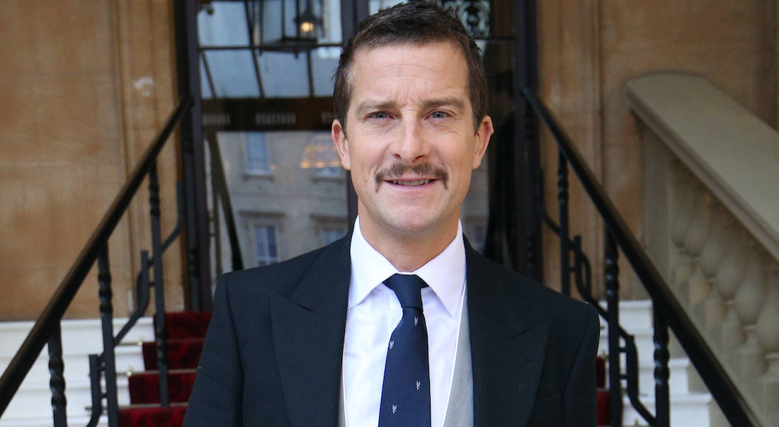 Bear Grylls arrives for his investiture ceremony at Buckingham Palace, London. Credit;PA