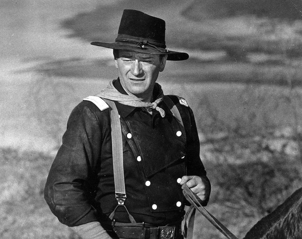 John Wayne is shown during the filming of "The Horse Soldiers." (AP Photo)