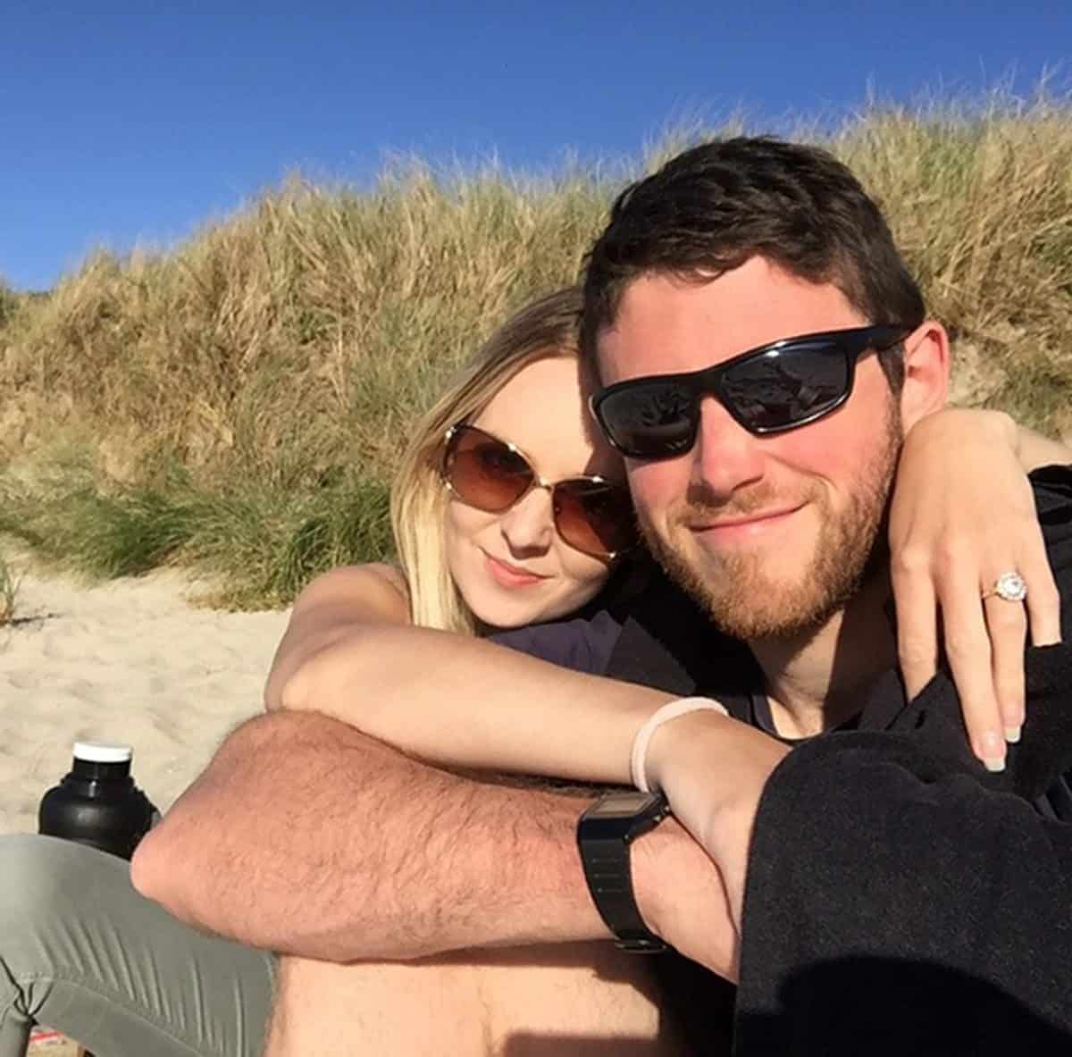 Handout photo issued by Thames Valley Police of 28-year-old Pc Andrew Harper and his wife, Lissie. Harper's wife Lissie has released a tribute to him, calling him "the kindest, loveliest, most selfless person" and adding: "My darling boy I do not know how I will be able to survive without you." PC Harper died after being dragged under the wheels of a vehicle while responding to reports of a burglary in the Berkshire village of Bradfield, Southend, at 11.30pm on August 15.