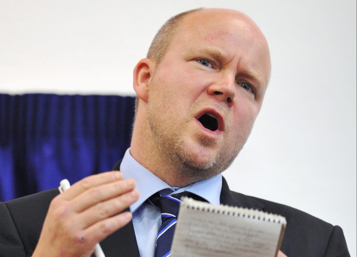 Toby Young speaks at the newly opened West London Free School.