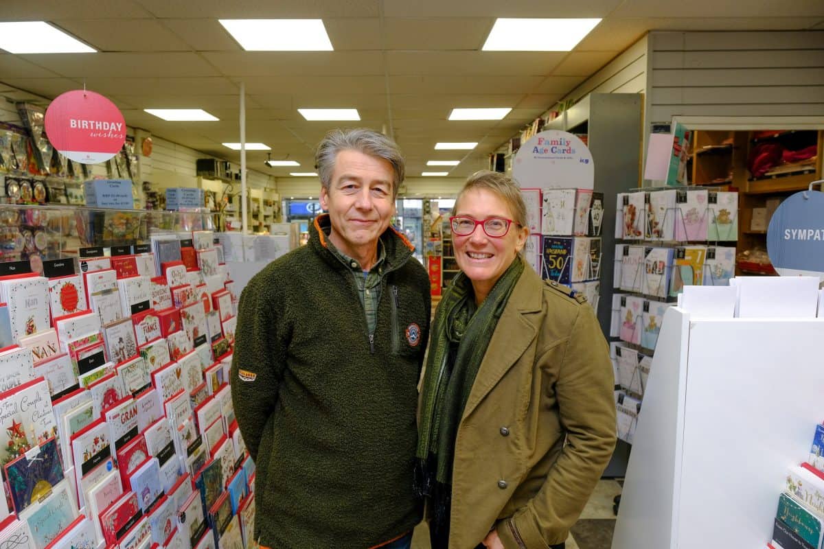 Defiant business owners Alasdair, 54, and wife Lydia Walker-Cox, 50. Credit;SWNS