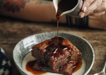 Sticky Toffee Pudding With Sticky Toffee Sauce