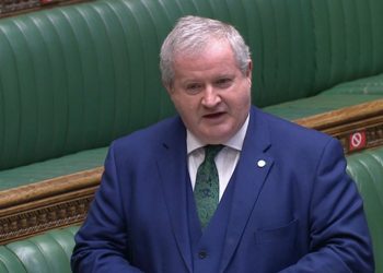 SNP Westminster leader Ian Blackford speaks during Prime Minister's Questions in the House of Commons, London. Picture date: Wednesday March 3, 2021.