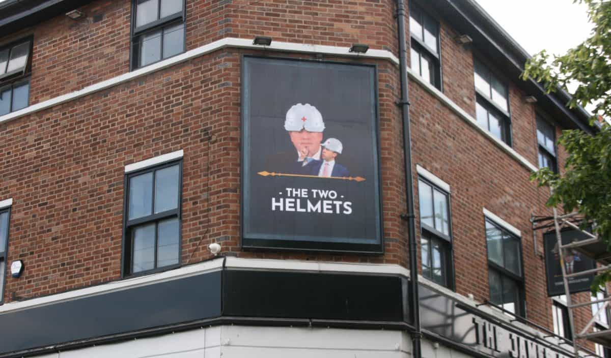 The Two Helmets pub. Photo credit: Activate Digital.