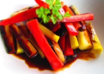 Rainbow Carrots with Balsamic Reduction