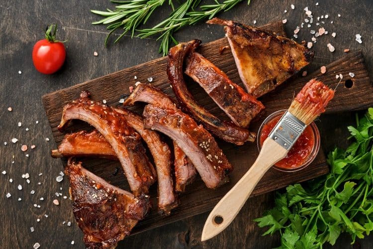 Sticky Mutton Beer Ribs