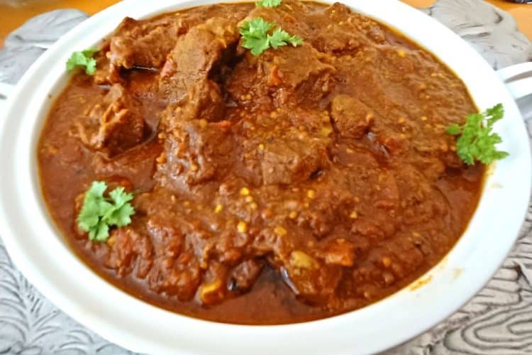 Spicy Beef Curry with Chutney and Coconut
