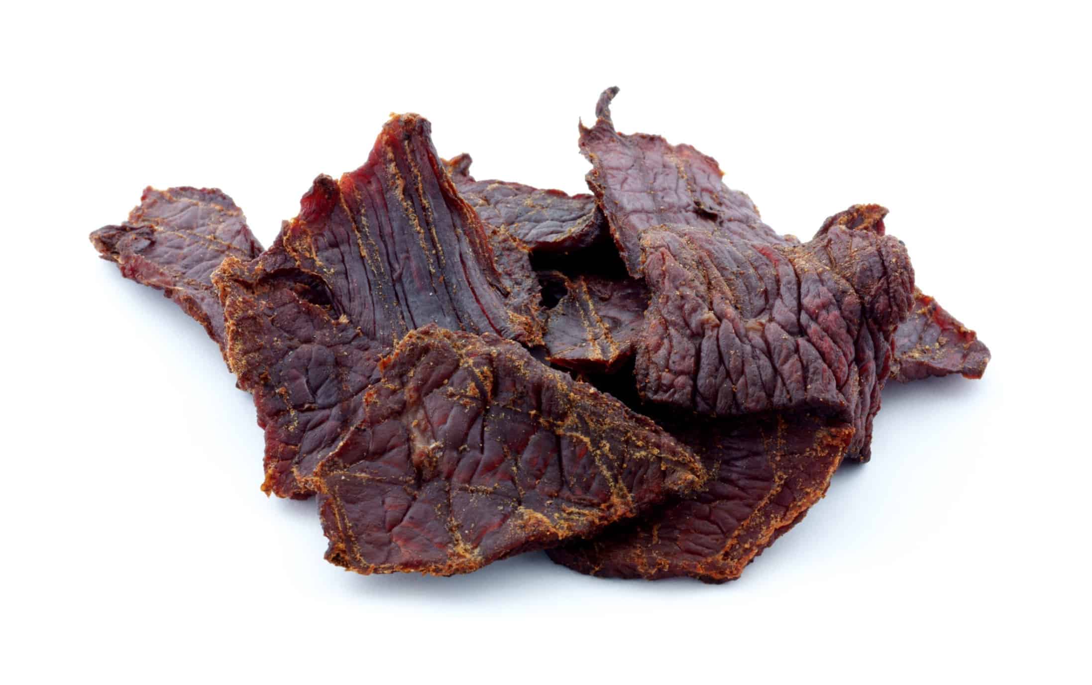 Beef jerky (cooked in the oven, without for a dehydrator)