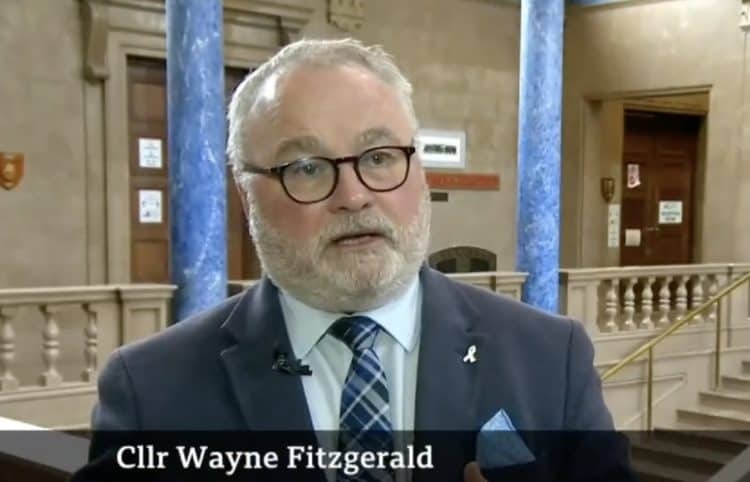 Councillor Wayne Fitzgerald, Tory leader of Peterborough City Council
