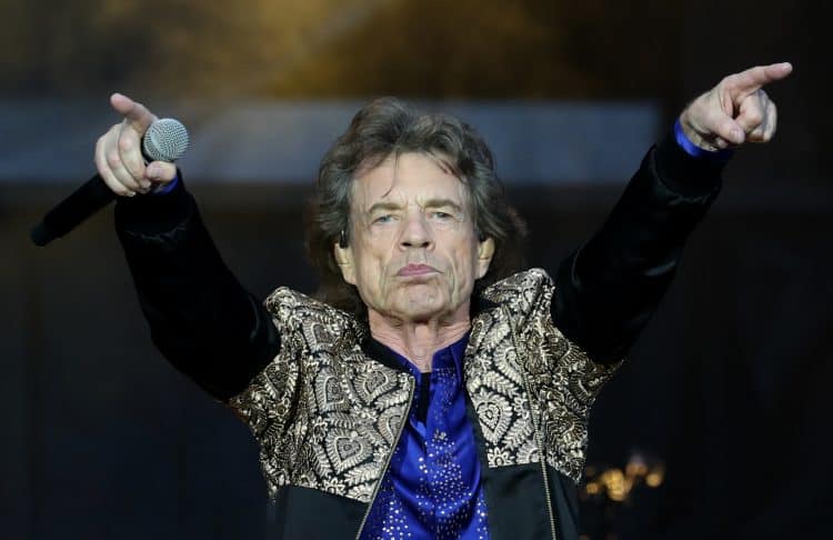 Mick Jagger of the Rolling Stones during their gig at the Murrayfield Stadium in Edinburgh, Scotland.