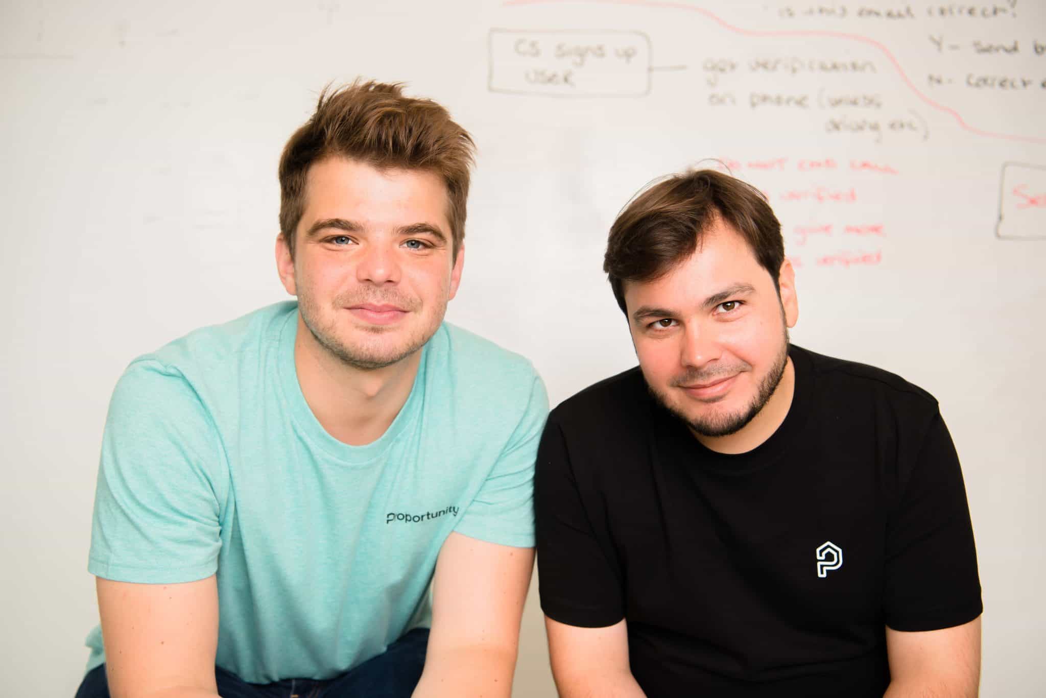 Proportunity founders Vadim Toader and Ștefan Boronea