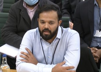Screen grab from Parliament TV of former cricketer Azeem Rafiq giving evidence at the inquiry into racism he suffered at Yorkshire County Cricket Club, at the Digital, Culture, Media and Sport (DCMS) committee on sport governance at Portcullis House in London. Picture date: Tuesday November 16, 2021.