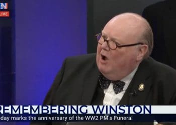 Stan impersonating Winston Churchill on GB News