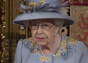 Queen Elizabeth II delivers a speech from the throne in House of Lords at the Palace of Westminster in London as she outlines the government's legislative programme for the coming session during the State Opening of Parliament. Picture date: Tuesday May 11, 2021.