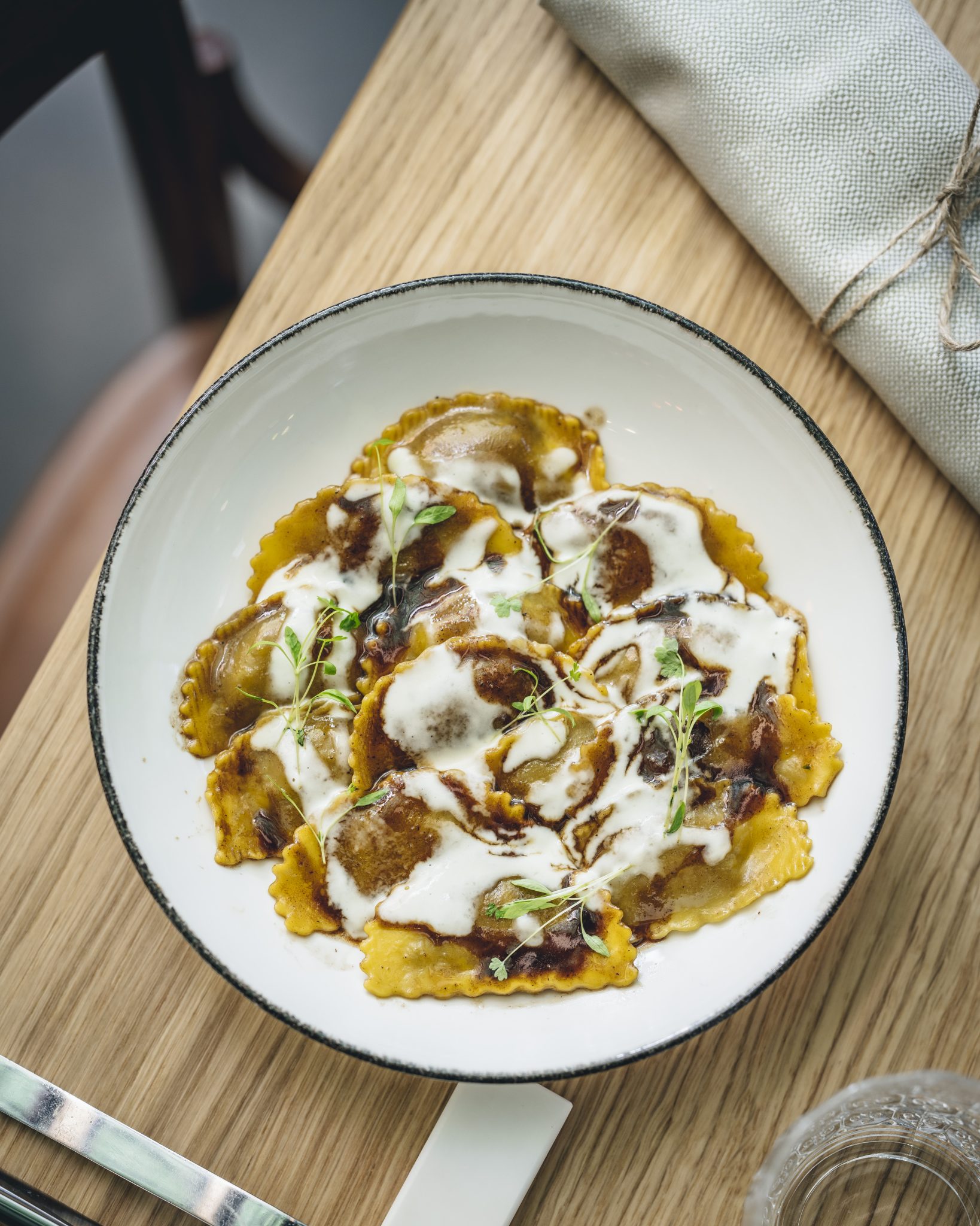 Terra Eataly London Review Slow braised oxtail ravioli |  Photo: @ lateef.photography