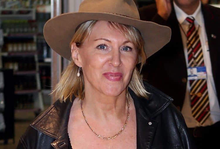 MP Nadine Dorres arrives back at Heathrow Airport from the Jungle
PRESS ASSOCIATION Photo. Picture date: Monday November 26, 2012. See PA story  . Photo credit should read: Steve Parsons/PA Wire